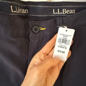 L.L. Bean Men's Dark Blue Chinos